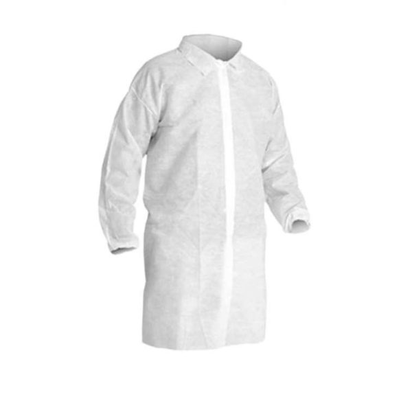 LAB COAT WHITE BUTTON TYPE FREE SIZE – C&L Ventures